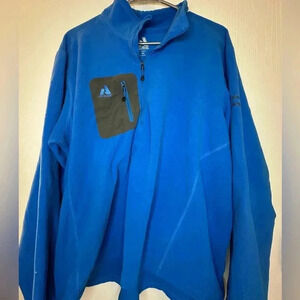 Eddie Bauer‎ 1/4 zip blue fleece pullover men’s 2x zipper chest pocket